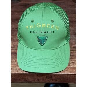 TriGreen Equipment John Deere Strapback Hat Farming Embroidered Mesh